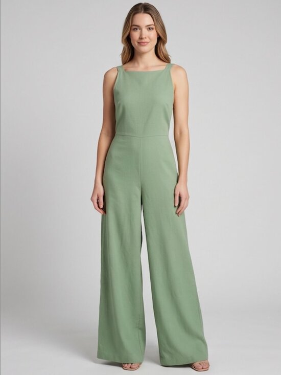 By Design Pants - LAST ONE 🔥 Boho Wide Leg Cami Jumpsuit With Pockets